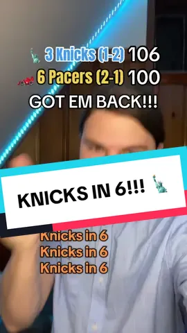 Now the Knicks rally from 20 down! #knicksin6 #newyorkknicks #indianapacers #nbaplayoffs #NBA 