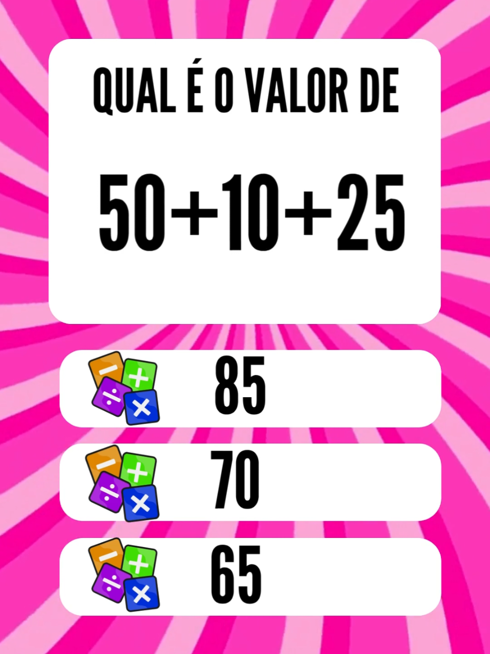 Quiz #matematica #quiz #teste #enem #perguntas #quiztop #conhecimento #aprender #adivinha #curiosidades #matematicas 