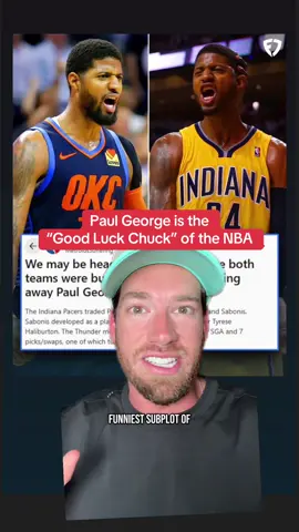 We’re tracking for a Thunder-Pacers “Paul George” NBA Finals, with teams led by guys they didn’t draft 😳🏀 #NBA #nbafinals #nbaplayoffs #okcthunder #indianapacers #shaigilgeousalexander #tyresehaliburton #jalenbrunson #paulgeorge 