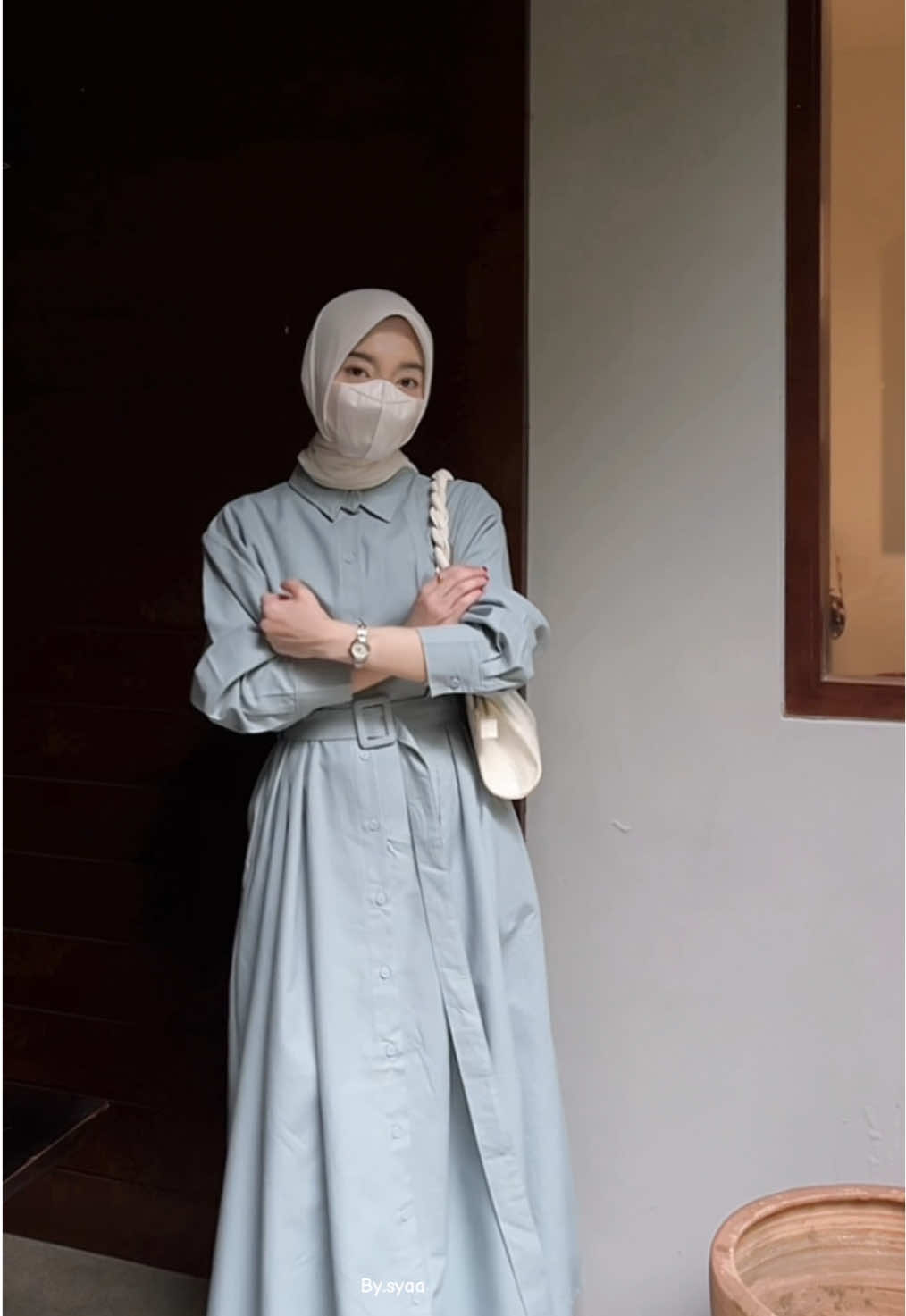 #ootdfashion #fypシ゚viral🖤tiktok #ootdhijabstyle #dress 