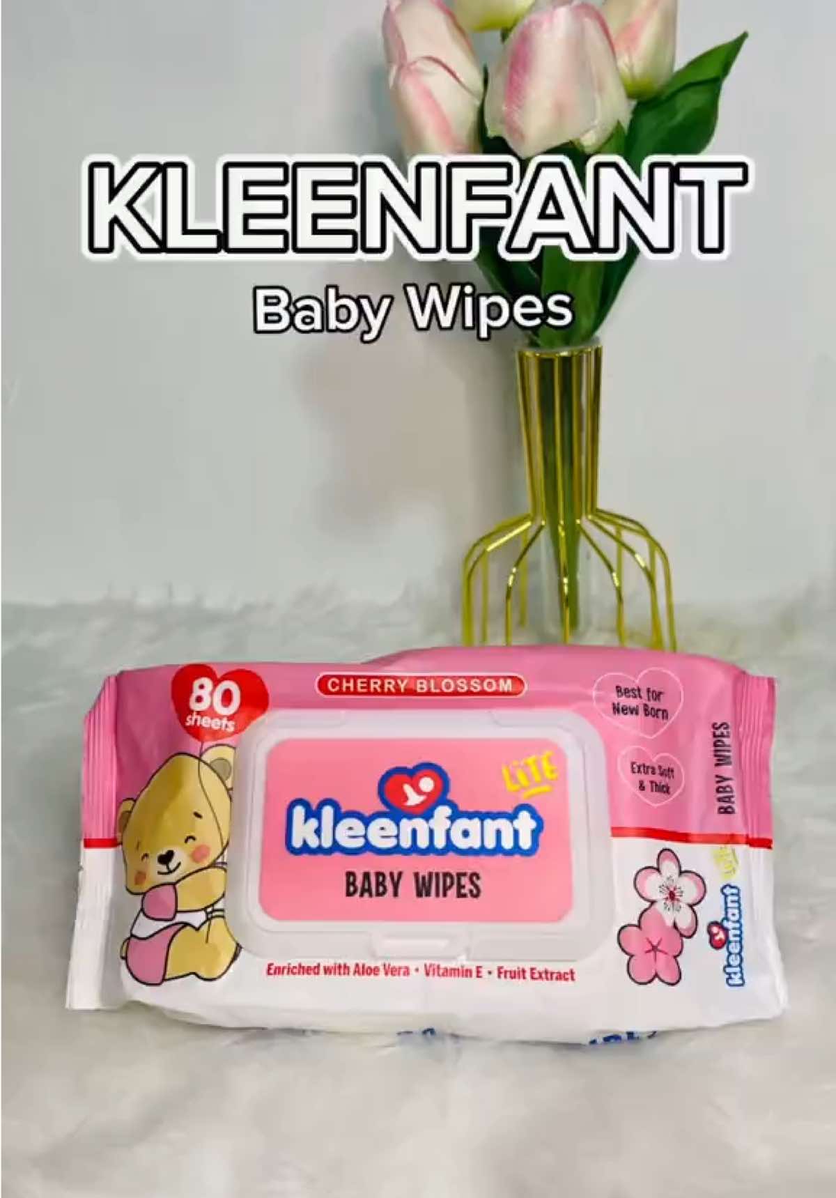 Kleenfant Lite Baby Wipes 80 sheets per pack #kleenfant #babywipes #fyp #fyppppppppppppppppppppppp 
