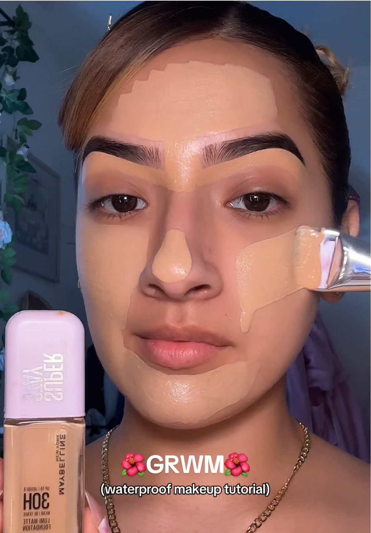 🌺GRWM🌺 (waterproof makeup tutorial)  Products are in my Amazon storefront, link is in my bio🫶🏻 @Maybelline NY 30hr foundation  @SACHEU Beauty US peel off lip stain SACHEU contour stain SACHEU cheek stain @Morphe Cosmetics color corrector  @e.l.f. Cosmetics hydrating camo concealer  @LA COLORS Cosmetics ultimate cover concealer  @wetnwildbeauty loose setting powder @KimChi Chic Beauty baking powder @essence.cosmetics luminous bronzing powder @Tower 28 Beauty get set blushes @mcobeauty us miracle flawless pressed powder @the crème shop lovely dream palette @Hank & Henry Beauty chrome eyeshadow  @Lilly Lashes  SACHEU lip elixir  @L’Oréal Paris infallible setting mist #makeup #makeuptutorial #grwm #grwmroutine #makeupideas #makeupinspo #MakeupRoutine #amazon #amazonfinds #amazonmusthaves #makeuptips 