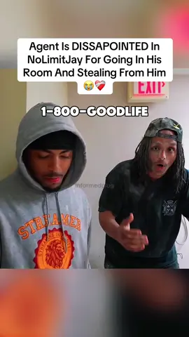 Agent Is DISSAPOINTED In NoLimitJay For Going In His Room And Stealing From Him 😭❤️‍🩹 #nolimitjay #agent00 #kaicenat #streameruniversity #fyp #viral #teamwork #markusking 