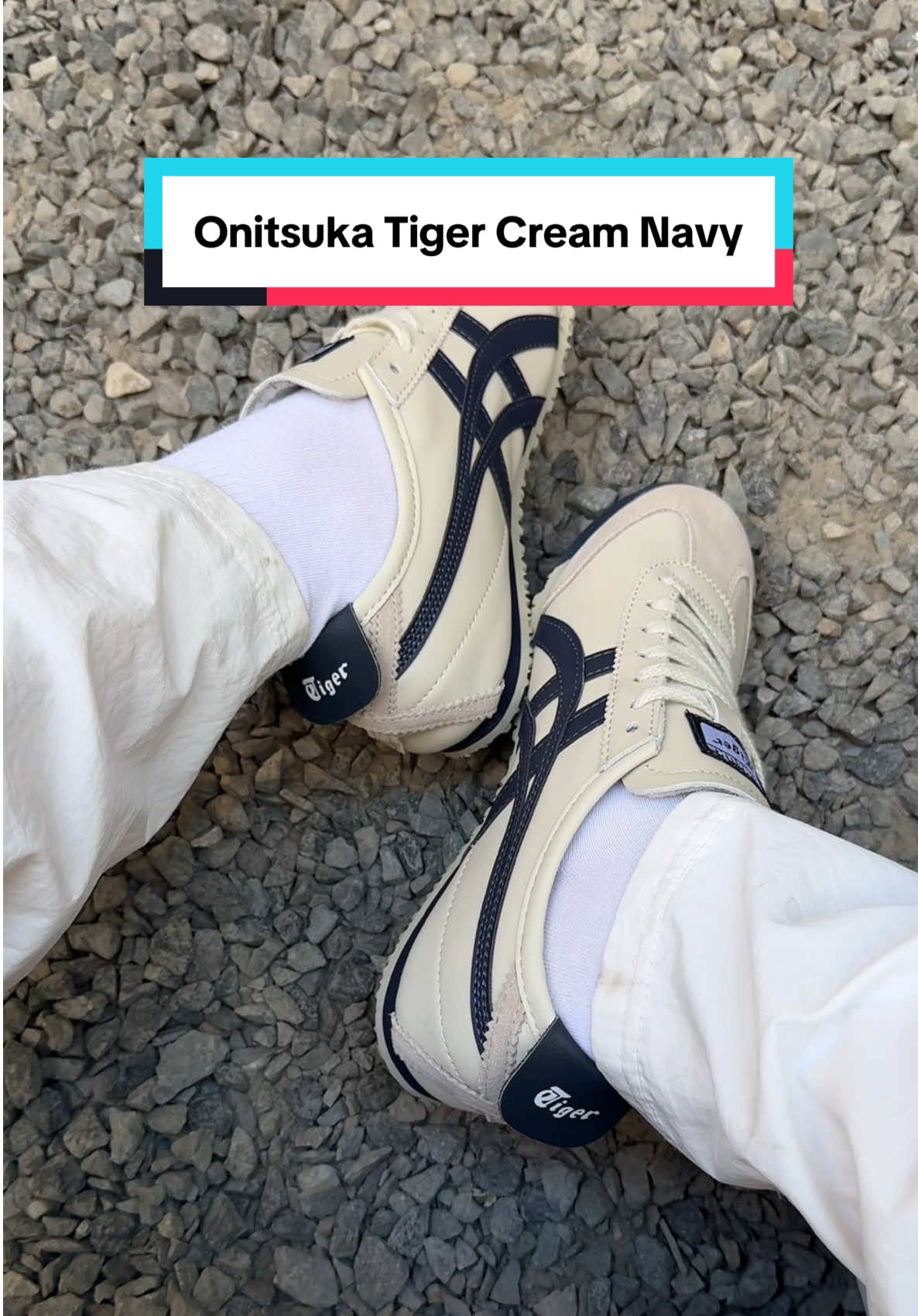 Onitsuka Tiger Cream Navy #sneakerlagiay #sneaker #trending #sneakernhatrang #viral #viraltiktok #fyppppppppppppppppppppppp #fyp 