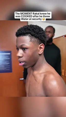 The MOMENT Rakai knew he  was COOKED after he threw  Water at security 😳 #rakai #fyp #viral #streameruniversity 