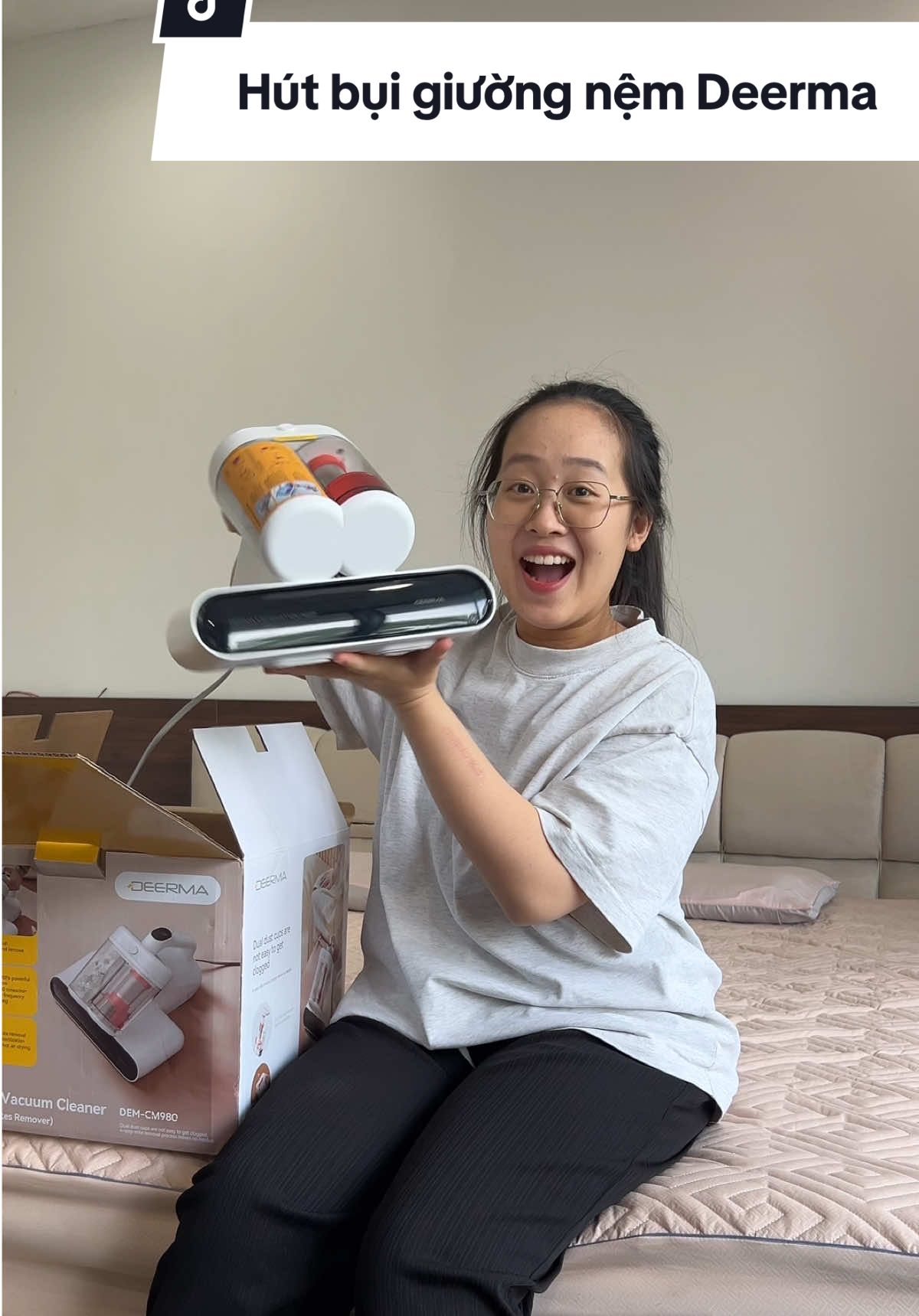 Ban đầu suy nghĩ lắm mà mua rồi mới thấy đúng đắn các mom ạ💗 Nếu có điều kiện thì nên đầu tư để bảo vệ sức khoẻ em bé và gia đình các bà ạ👍🏻✨ #deermavietnam #hutbuigiuongnemdeerma #CM980 