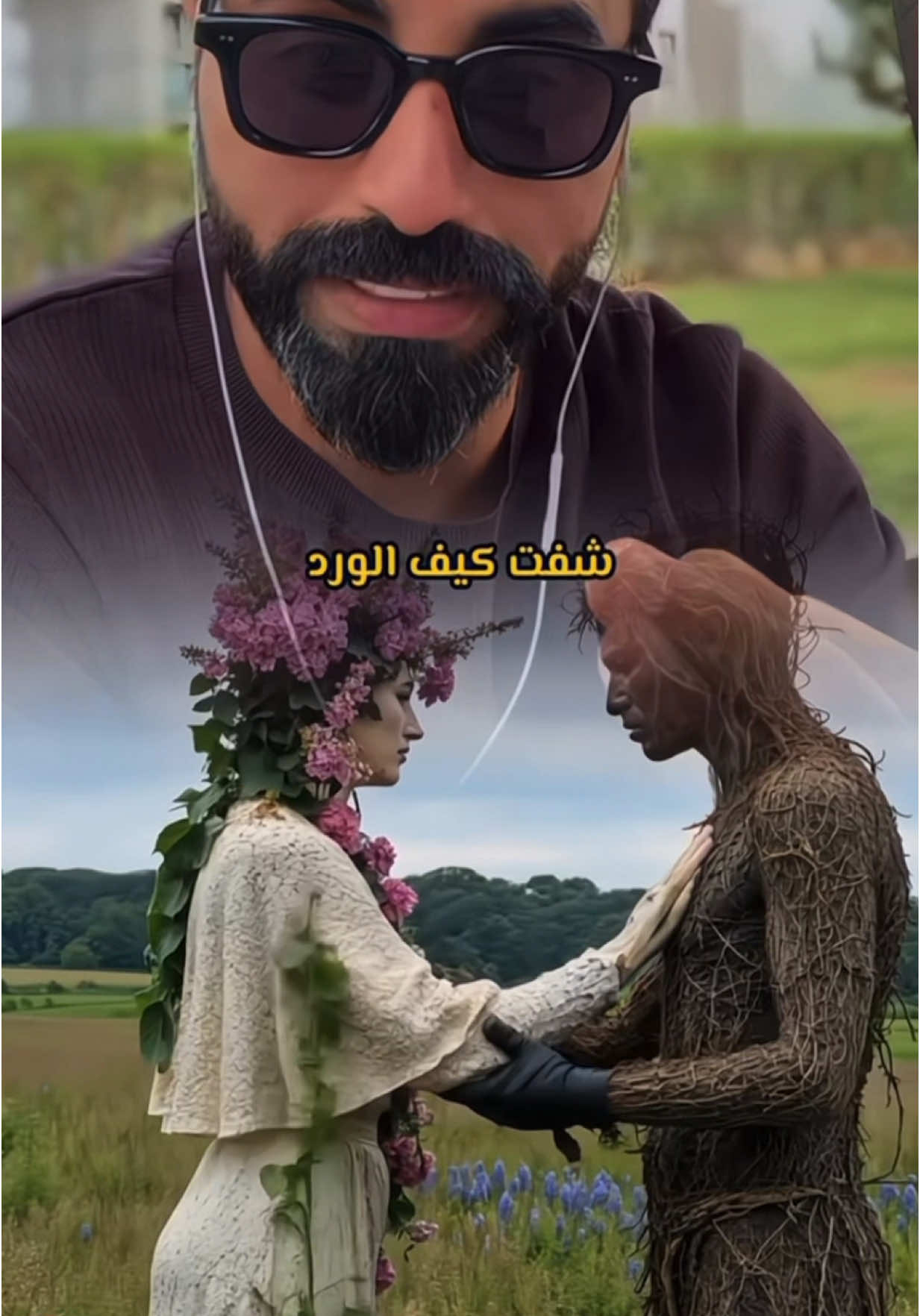 شفت الورد كيف يزهر في الربيع ؟؟ كانّها لحظة دخولك في حياتي 😿💙.  #ناصر_الوبير #4u  @ناصر الوبير 