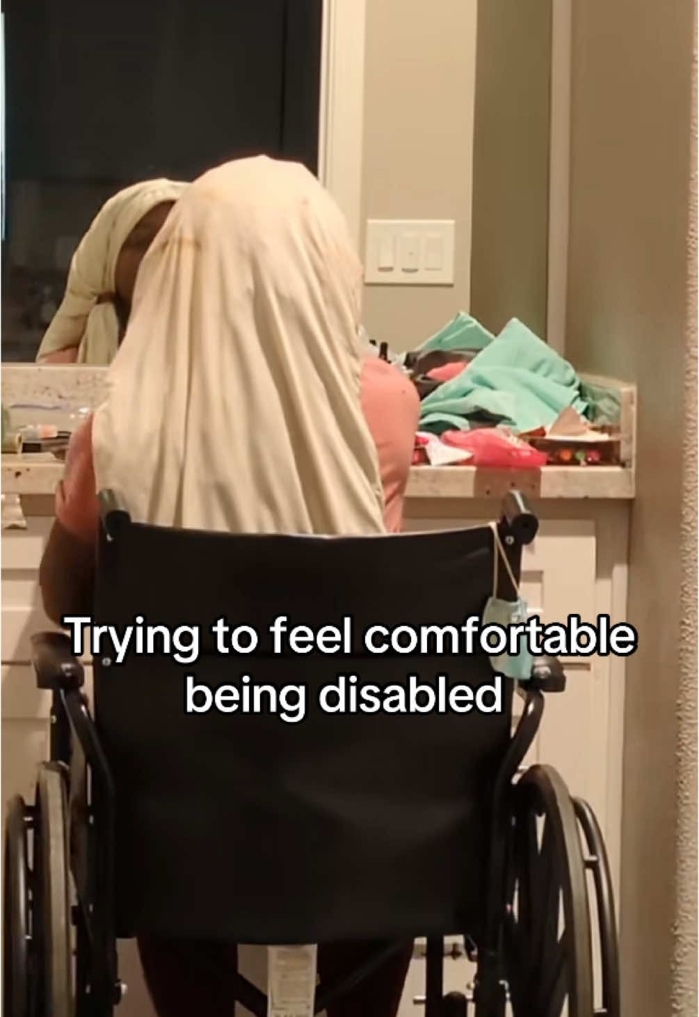 Trying to feel comfortable being disabled #disability #disabledtiktok #handicap #fy #fyp #wheelchair #fyyyy #fypppp #viral