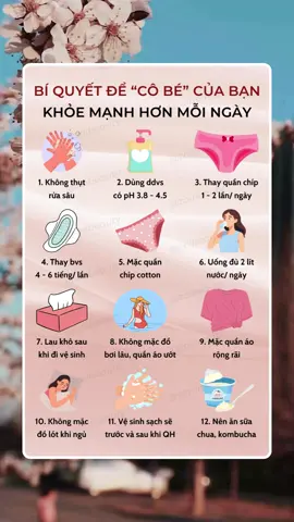 Bí quyết để cô bé của bạn khỏe mạnh hơn mỗi ngày #zoibeauty🌻 #xuhuong #goclamdep #beautytips #cobe 
