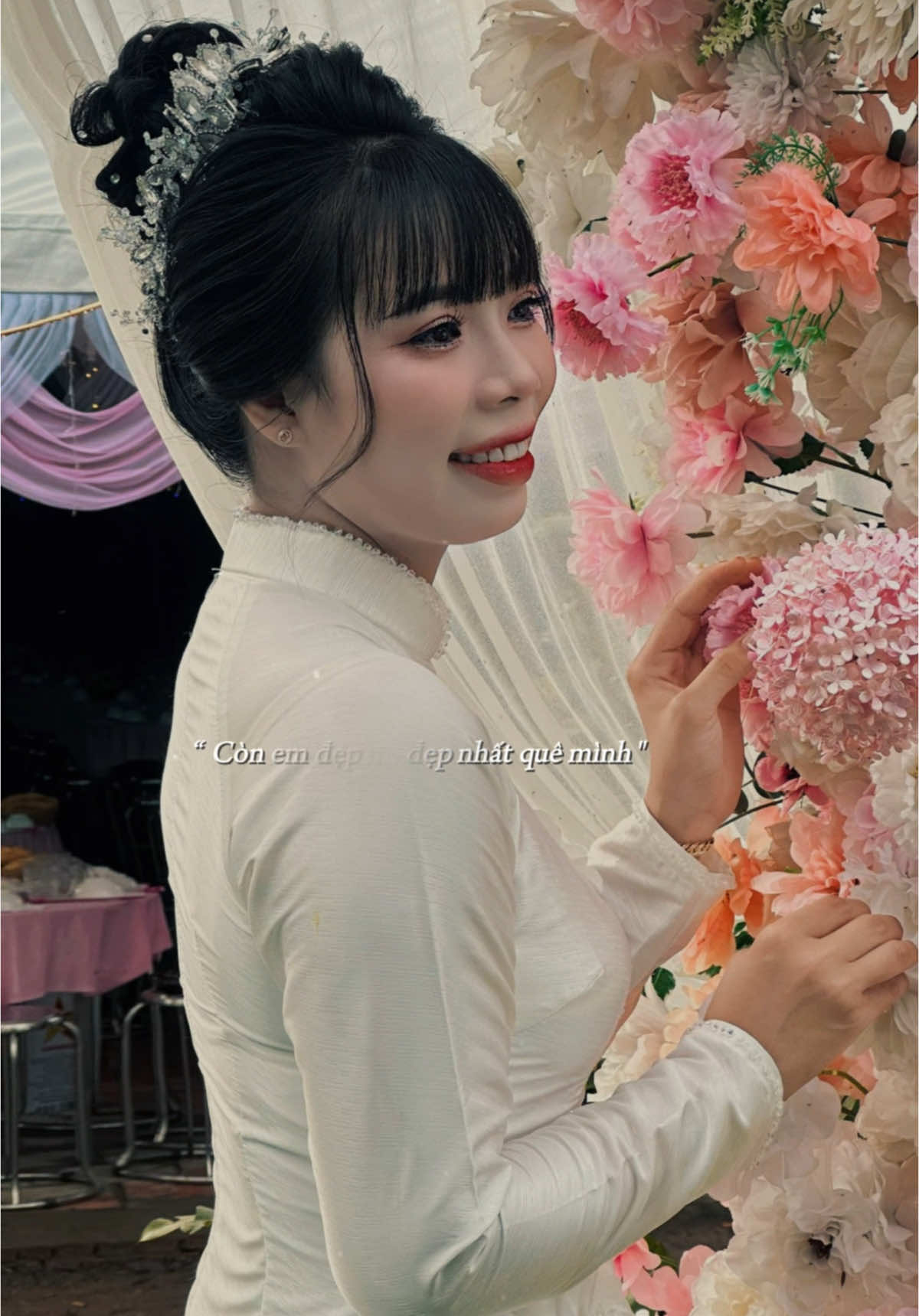 Bông sen đẹp nhất quê mình, còn em đẹp nhất khi em đc làm Cô Dâu❤️🍓 #codau #damcuoi 
