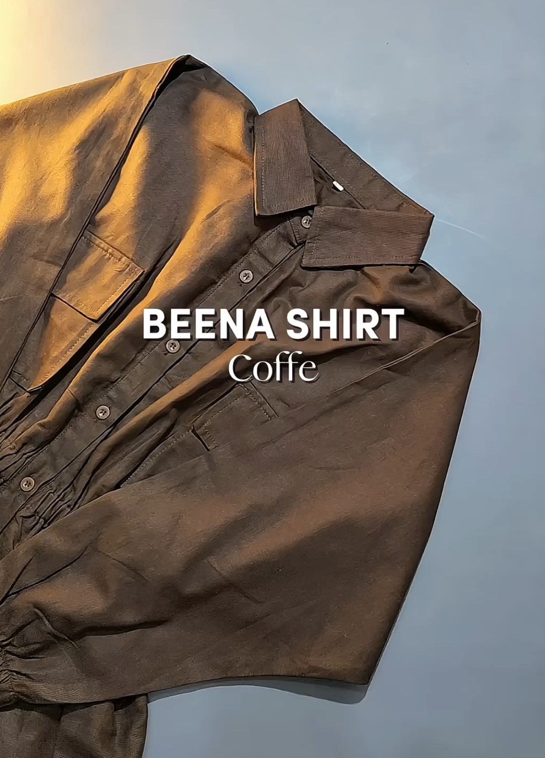 cakep banget buat ootd an🤎🍪🍫✨#shirt #blouse #kemejawanita #kemejaootd #kemejaserut #kemejalinen #fyp #gajiansale #abcxyz 