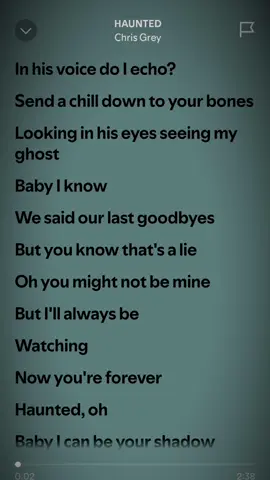 Actually, I didn't want to turn off the comment function, but since some people were spamming with Emojis five or more times in a row and it was getting on my nerves, I turned it off anyway. If you have any song suggestions, send me a private message #fypviralシ #haunted #hauntedchrisgrey #chrisgrey #music #spotify #spotifylyrics 