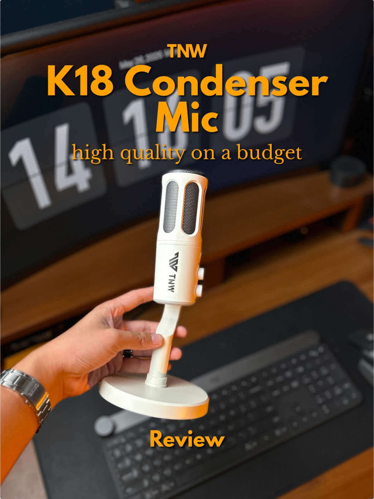 Hihh quality audio on a budget mic? This is the TNW K18 and its hard to beat on its price range #TNW #tnwk18 #condensermic #streamingmic #techtok #techreviews @TNW TECH Official @TNW Tech PH 