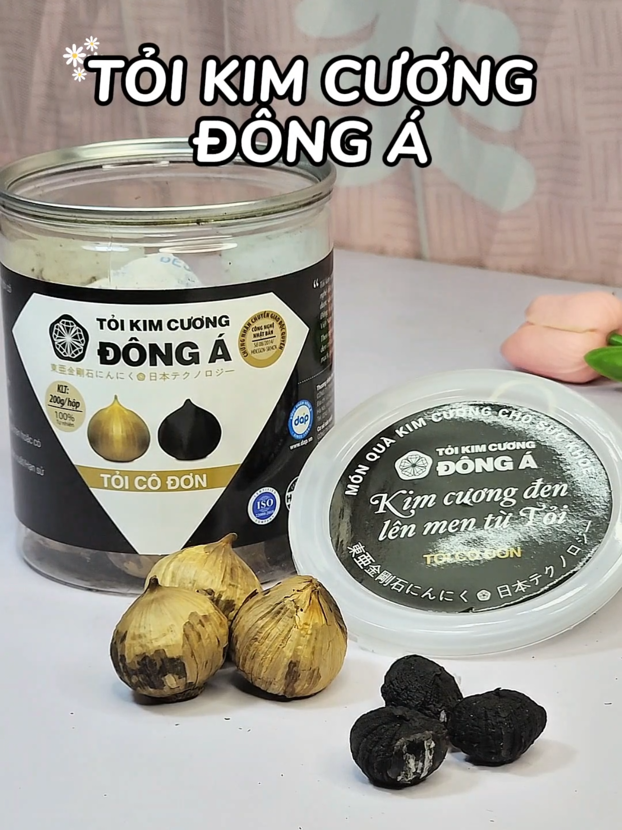Tỏi đen kim cương Đông á, tỏi đen cô đơn, tỏi đen.... #toiden #toicodon #kimcuong #review #unboxing #xuhuong 