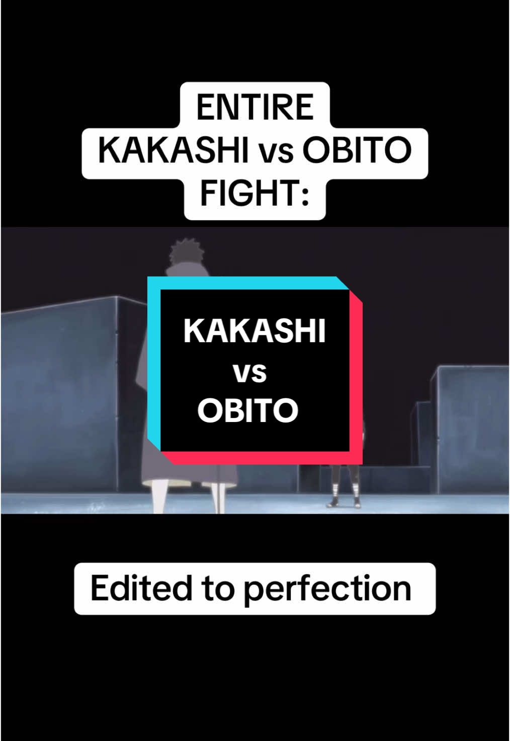 Kakashi vs Obito full fight | #animefightzzz #narutoshippuden #animefyp #action 