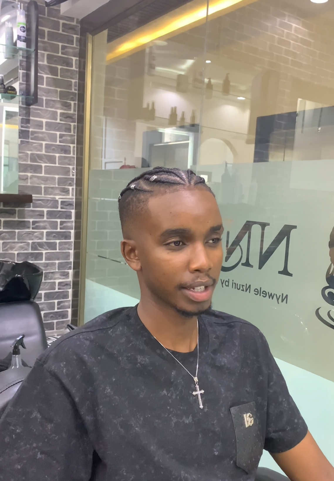 @HYBRID trusted us with a clean fade and cornrows. Safe to say our stylists ate! • • #fypp #haircuts  #barber #tiktokkenya🇰🇪  #fypシ゚ 