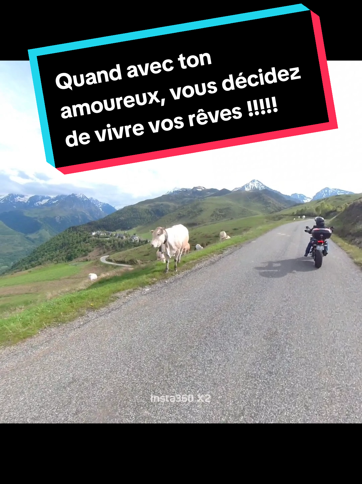 #reve #bonheur #couple #moto #motopassion #ducatimultistrada #ducati #mototrail #pyrenees #paysage #beautedelanature 