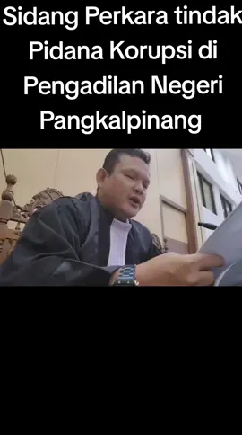 Sidang perkara tindak Pidana Korupsi dengan agenda Pembacaan Eksepsi dari Penasehat Hukum di Pengadilan Negeri Pangkalpinang #fyp #viraltiktok #CapCut @DR.ANDI KUSUMA,S.H.,M.Kn.,CTL. 