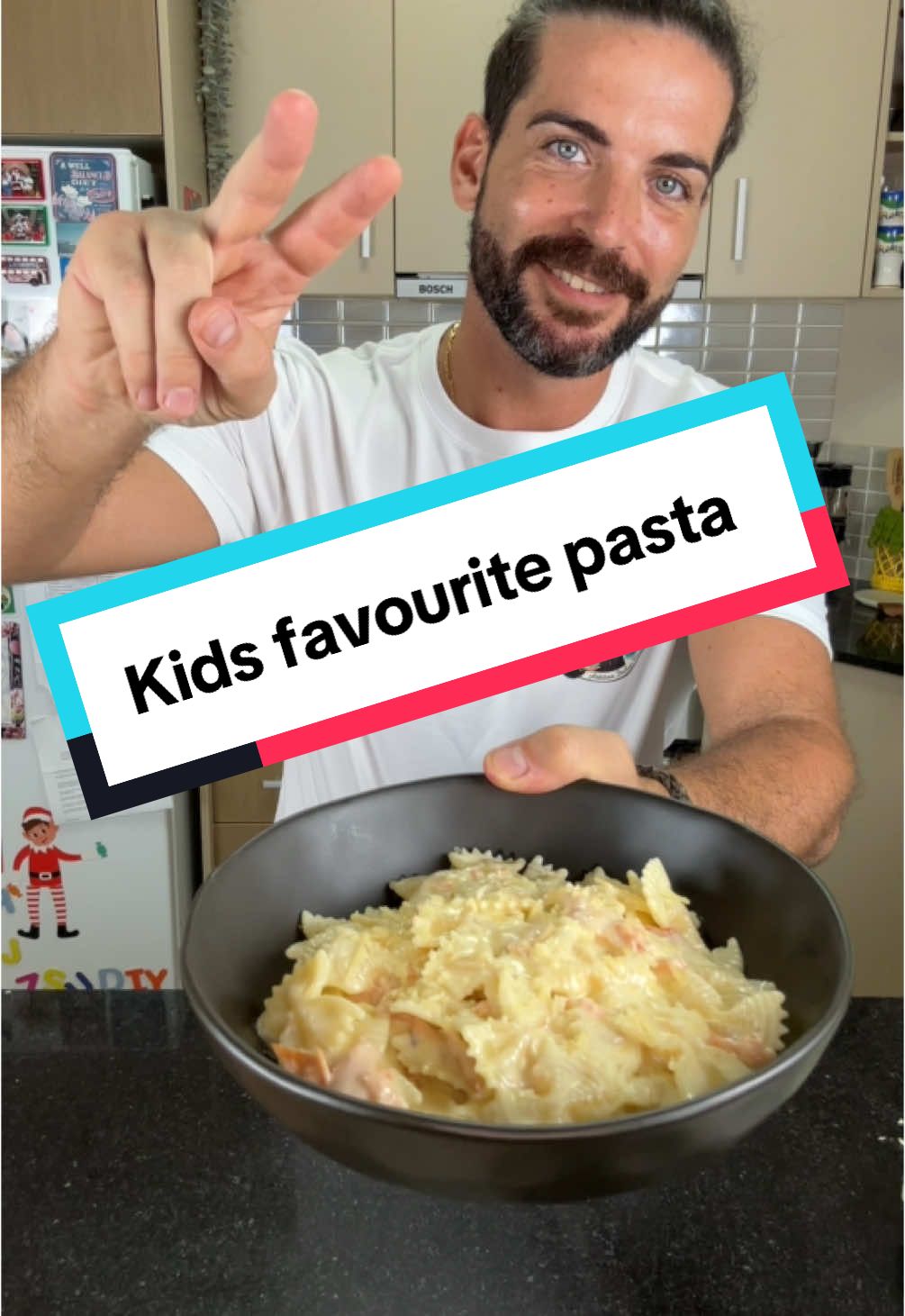 Farfalle Panna e Salmone | A Timeless Kid’s Favourite This creamy smoked salmon pasta is one of those dishes everyone in Italy grew up with. It’s simple, rich, and so comforting — perfect for both kids and adults. Optional curry gives it a little twist that balances beautifully with the cream. Ingredients (serves 2): 	•	220g farfalle pasta 	•	150g smoked salmon (cut into strips or pieces) 	•	300ml cream 	•	1 tsp curry powder (optional) 	•	Black pepper (optional) 	•	Salt and olive oil to taste Creamy, quick, and always a hit — ready in minutes. #cookingwithtucci #farfallepannaesalmone #smokedsalmonpasta #italianrecipes #easyitalianfood #comfortfood #pastaquickmeals #italiankidsfavourite #fyp 