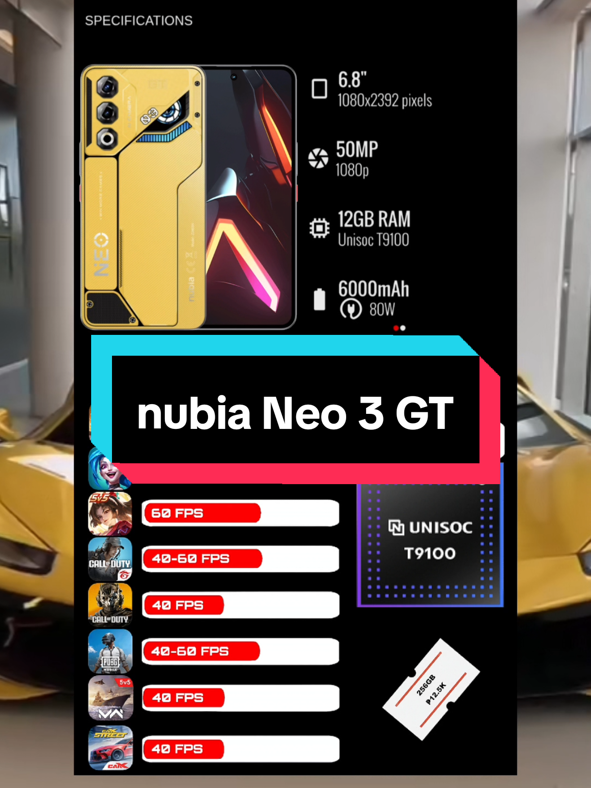 Replying to @doorman121  nubia Neo 3 GT❤️ #zte #nubianeo3gt #fy #foryou #phonerecommendation #smartphone #gamefps #test #tiktokfinds #LearnOnTikTok #tiktokaffiliate #affiliatemarketing #fyp #foryoupage #fyppppppppppppppppppppppp 