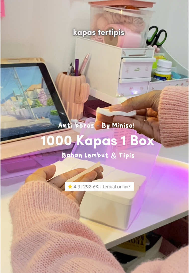 RAHASIA CIWI-CIWI BGT😭🫶🏻  Kalian yang tiap hari ga pernah ga nyentuh kapas sini kumpul😭🫵🏻 udah pake ini aja buruan keburu abis, kapas nya setipis ituu bikin ga boros, harganya terjangkau bgt lagi aaa ayo samaan🫰🏻😭  #kapastipis #kapasminiso #kapaswajah #kapasskincare 
