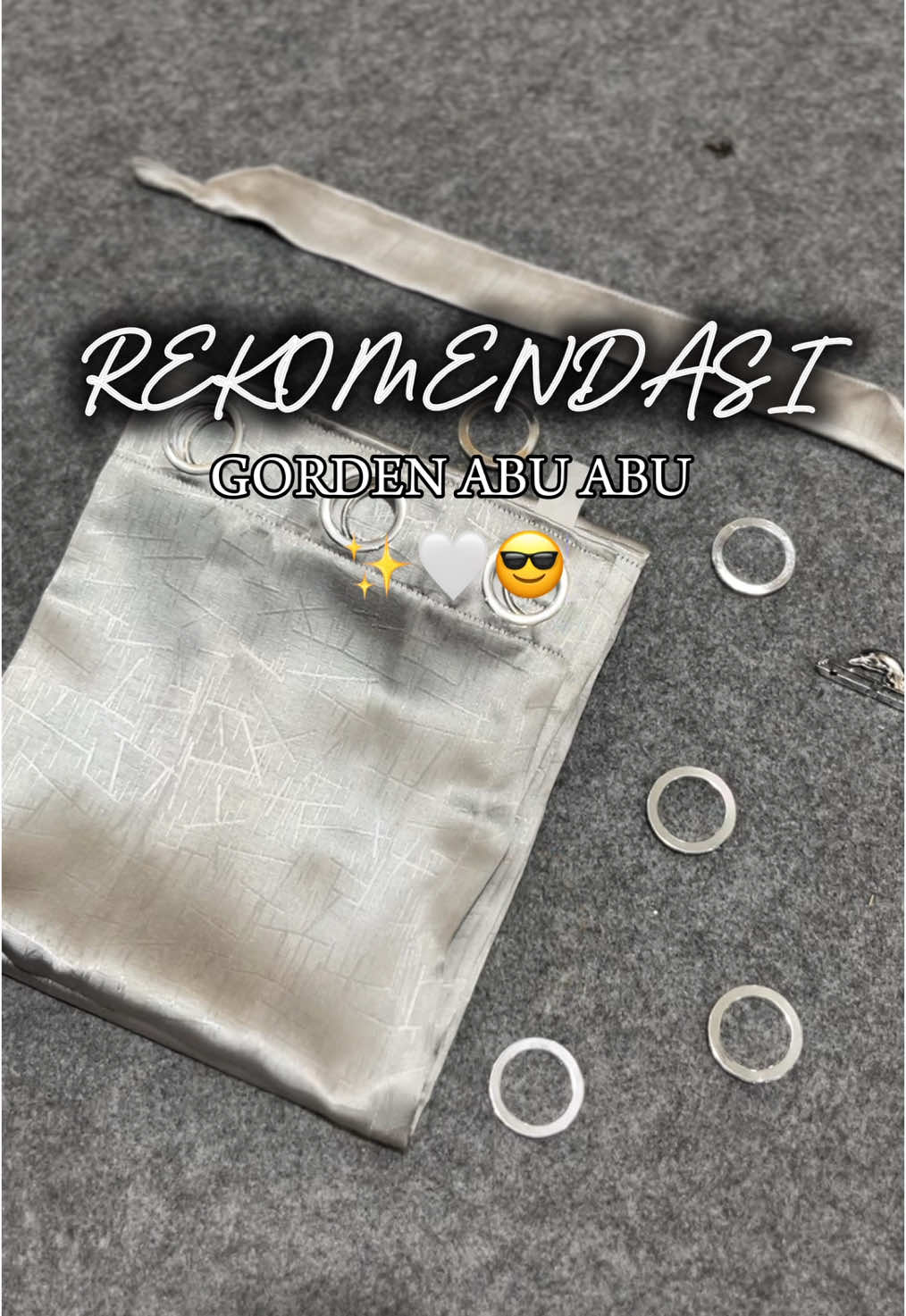 REKOMENDASI GORDEN ABU ABU#fyp #gordenmurah #interiorrumah #gordenminimalis #murah #fyppppppppppppppppppppppp 