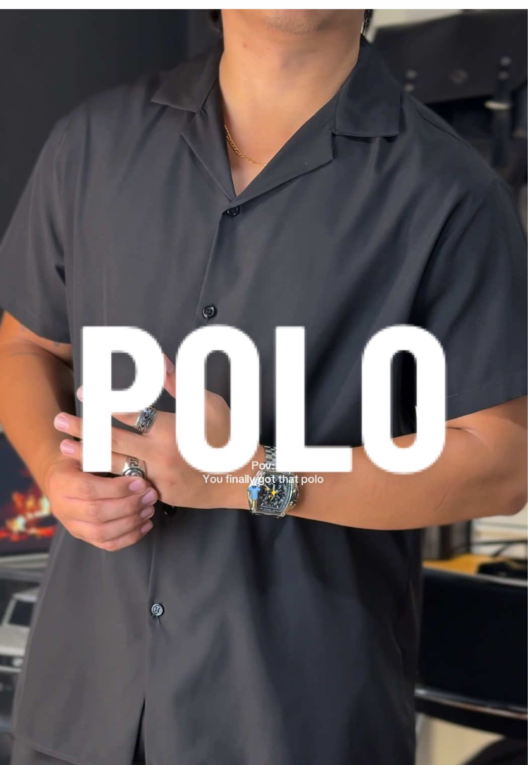 Finally naka timing ngs tock sa black! #polo #menspolo #poloformen #blackpolo #otakupolo #otakupoloshirt 