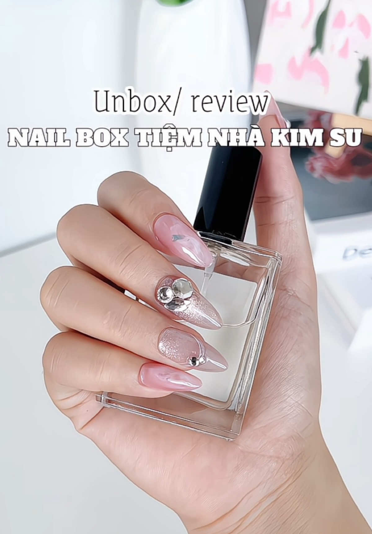 Nail box nhà Kim Su xinh xĩu #unboxing #review #nailbox #nailboxkimsu #kimsu #nailbox xinh bling 