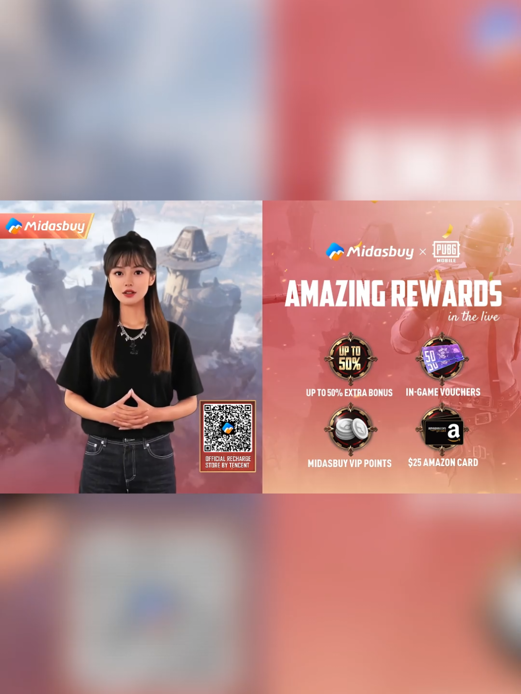 👉 Book and share for free awards:  https://www.midasbuy.com/shop/pagedoo/ct1744980434_HRRHYVBE/mobile/index.html?from=__mds_buy_tt.live_video#/pages/index/ #Midasbuy #PUBGMOBILE #Live #Giveaway #May #UC