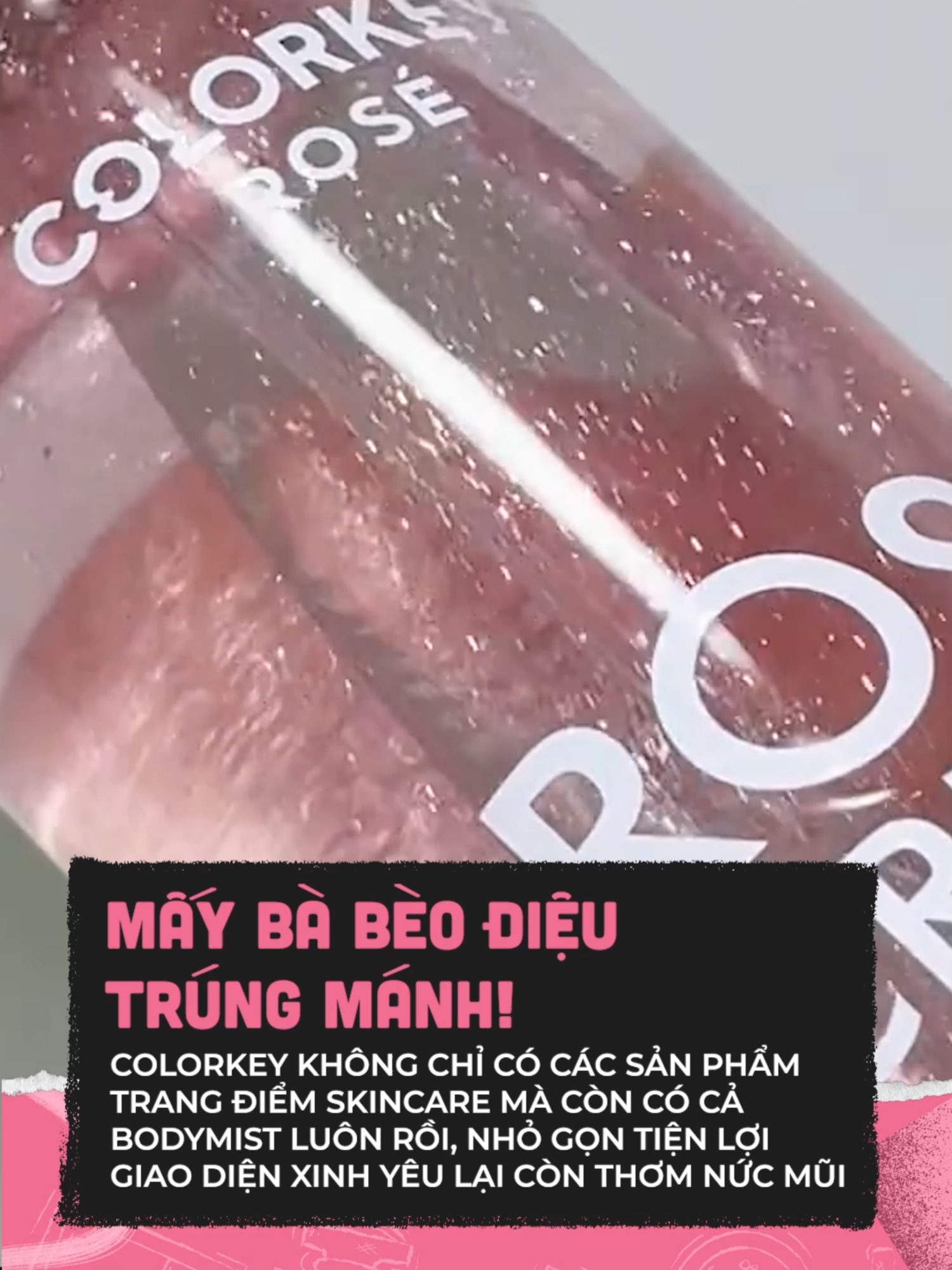 Nước hoa nhà Colorkey cũm hịn #clbeauty #clmedia #celebnetwork #beauty #goclamdep #perfume #colorkeyrose #nuochoa