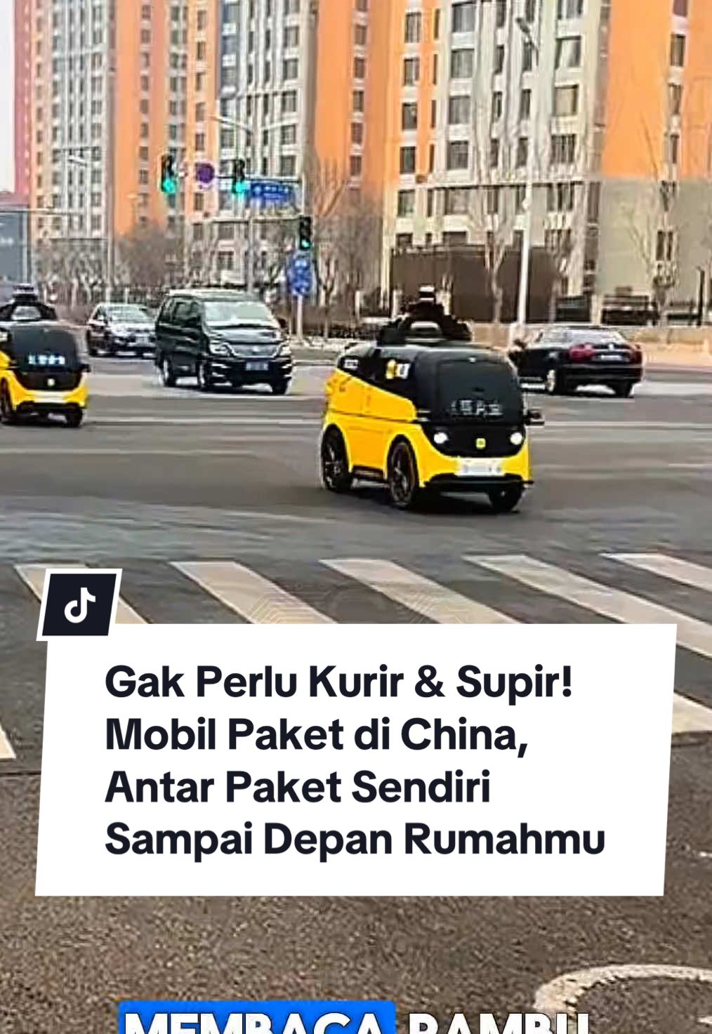 Gak perlu kurir 🤫 #teknologi #mobil #paket #olshop #edukasi #kurir #sopir #ekspedisi 
