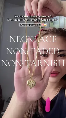 Grabe yung necklace nato hindi sya nag tatarnish at nag ffade 😱🫶🏻 #necklace #nontarnishjewelry #nonfadedjewelry #hypoallergenicnecklace #fashionnecklace 