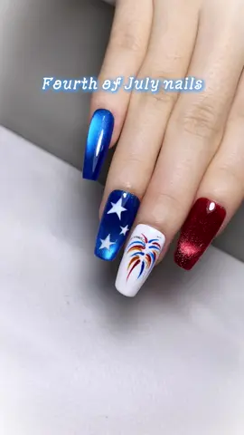 💙Happy fourth of July!💅#nails #solwink #nailinspo #gelnails #fourthofjuly #fyp #nailart 