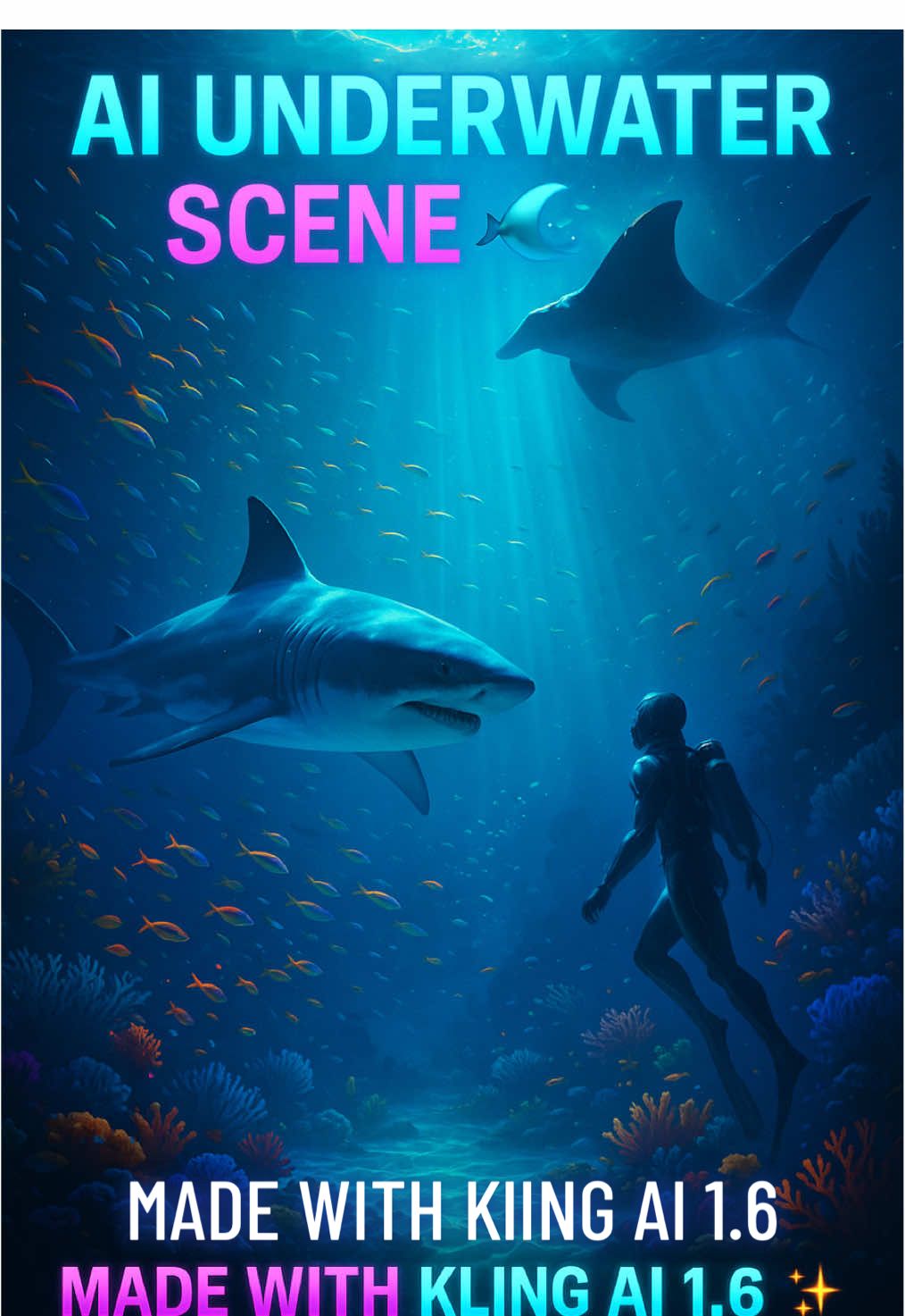 Underwater AI Magic with Kling 1.6 🌊🦈 (Midjourney + Starlight) AI just leveled up underwater filmmaking. Great white sharks, vibrant reefs, and manta rays — all stitched together with Kling AI 1.6, Midjourney visuals, Starlight upscaling, and immersive Kling AI Sounds. Should I run more wild nature AI concepts like this? 👀👇 #klingai #aiinsiderpulse #oceanlife #sharp #sea #underwaterai #midjourney #wildlifephotography #aivideo #aidocumentary #aivideos #AIUnderwaterMagic #topaz #aifilmmaking #aioceanscene #scubadivingadventures #aishark #fyp #AIUnderwaterVisuals #AIBeyondReality 