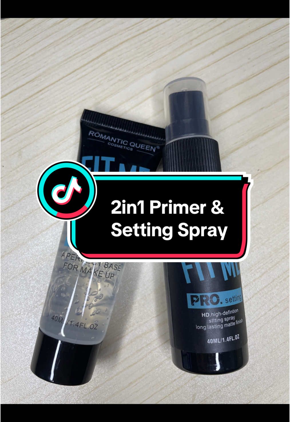 Perfect sa nagtitipid mga anteee😍 #primerwithsettingspray #2in1makeup #primermakeup #settingspraymakeup #romanticqueen #fitme 