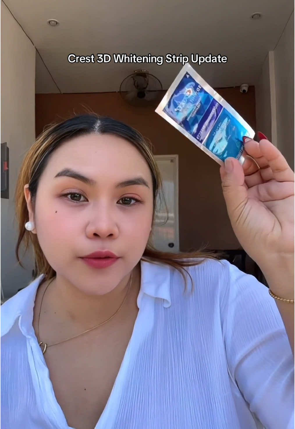 day 13 of using crest 3D whitening strip  #crestwhiteningstrips #teethwhitening #trusttheprocess #crest3dwhitestrips #brideprep 