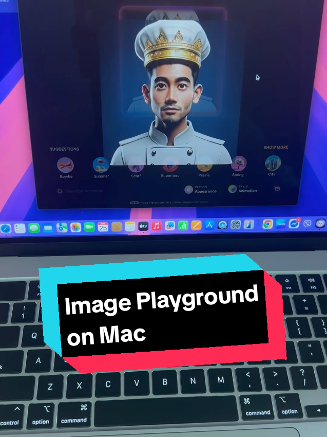 Image Playground on Mac #ai #macbook #appleintelligence #mactips #machacks 
