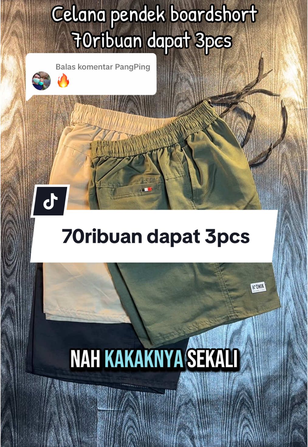 Membalas @PangPing 70ribuan dapat 3pcs celana pendek boardshort bisa pilih warna buruan di order sekarang juga sebelum harganya naik #celanapendek #celanapendekpria #celanaboardshort #celanashortpants #cuantanpabatas #satukontentiaphari #guncang66 #fypシ゚ #fypage #celanapendek #celanasantai #celanadistro #celanaboardshort 
