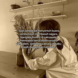 sandykala : senja, buana : dunia, varsha : hujan, sagara : lautan, bianglala : pelangi, cakrawala : langit, harsa : kebahagiaan, renjana : rindu, aksara : cerita, kalbu : hati #diksi #sansekerta #sastra #bahasasansekerta #puisi #quotes #katakata #foryou #fyp #xybca #masukberanda #bismillahfyp 