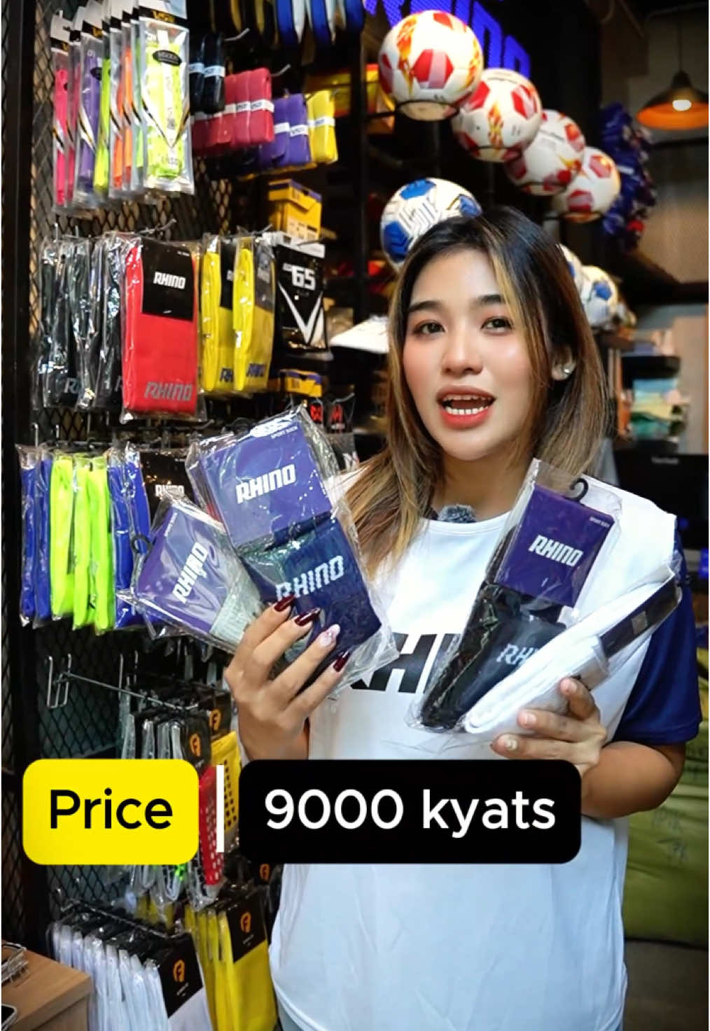 ပေါ့ပါးပြီး သက်တောင့်သက်သာရှိတဲ့ Crew Socks ✅Price  - 9000ks, #Rhino #crewsocks #football 