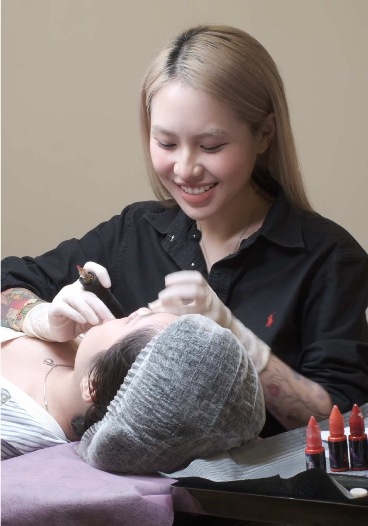 Cover môi mới tiêm filler và nhiều hạt fordyce ở môi 😚