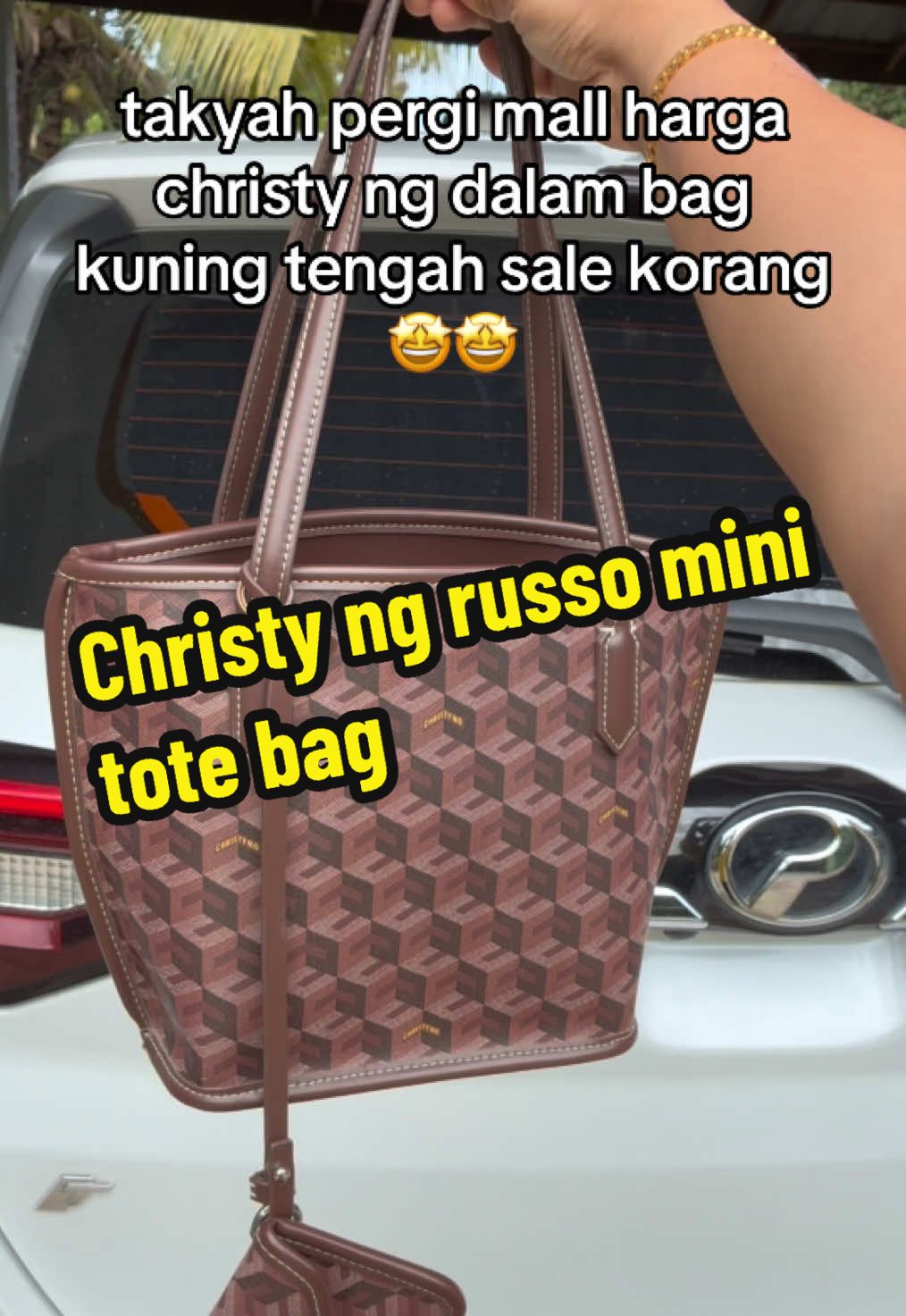 Banyak gilerrrr owner bagi discount 😭 #christyng #russominitotebag 