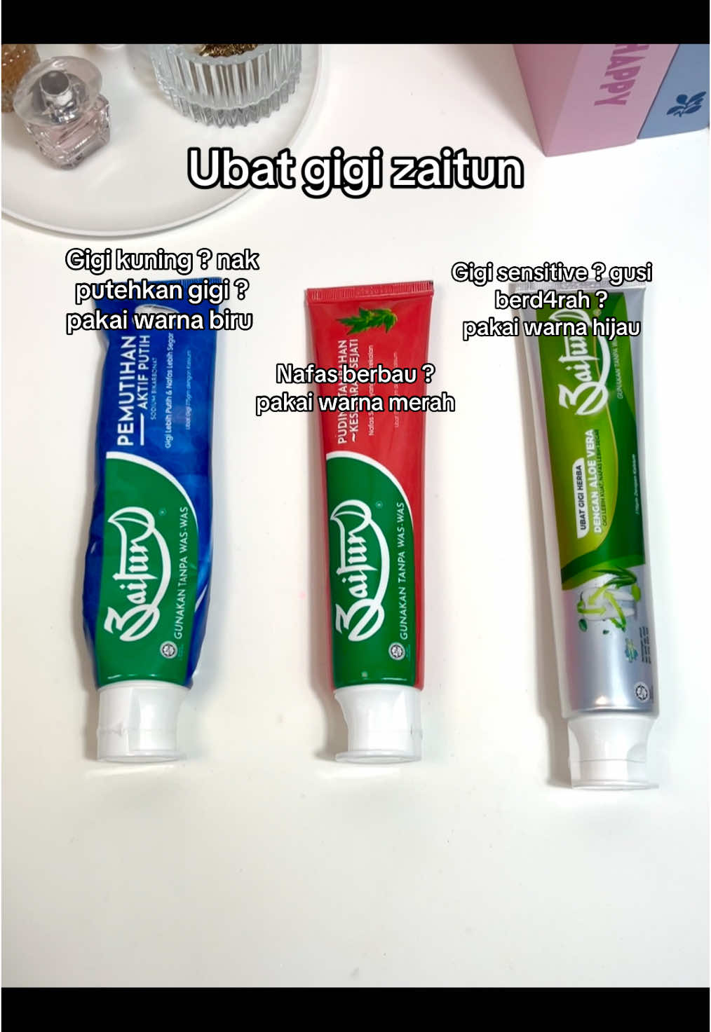Ubat gigi brand ni best pastu murah 😍👍🏻 #zaituntoothpaste #ubatgigi #ubatgigizaitun #ubatgigiviral #fyp 