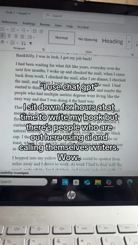 If you use ai you’re no writer. And I want to start a court case against you. (Very fitting to my book) #writer #writing #book #novel #writingabook #novel #thriller 
