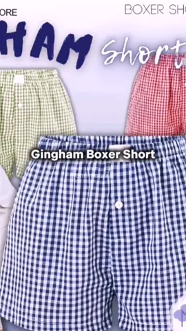 MOORI Women's Gingham Plaid Style Casual Lounge Boxer Shorts #boxershorts #gingham #comfyshorts #plaidshorts #womenshorts 