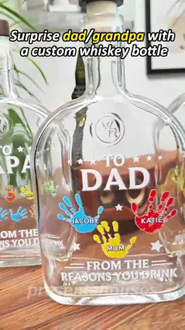 Best Gift For Your Dad 🥃 custom bottle style#dad #father #gift #Dad