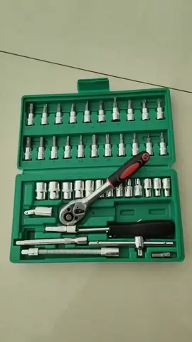 Maleta com 40 a 46 Peças. Jogo De Chave Catraca Caixa De Ferramentas Completa Reversível Soquetes https://s.shopee.com.br/7KkgAyfpIk