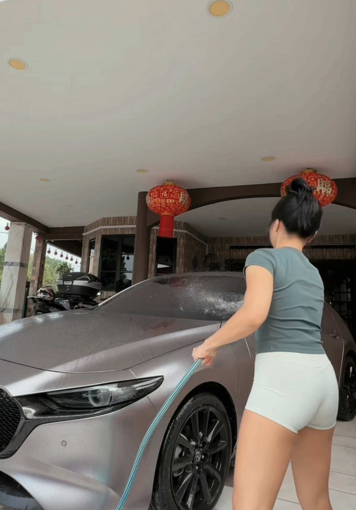 My🫦Baby !!!  #mazda #mazda3 #carwrap #carwash #datingstorytime #carlover 