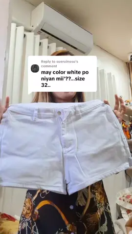 Replying to @sueruinoso Meyron ng white color mga mii! ganda ng pagkaka white talaga namang hindi ako nabigo sa seller na to! #shortsforwomen #ootdideas #highwaistshort #stretchableshort 