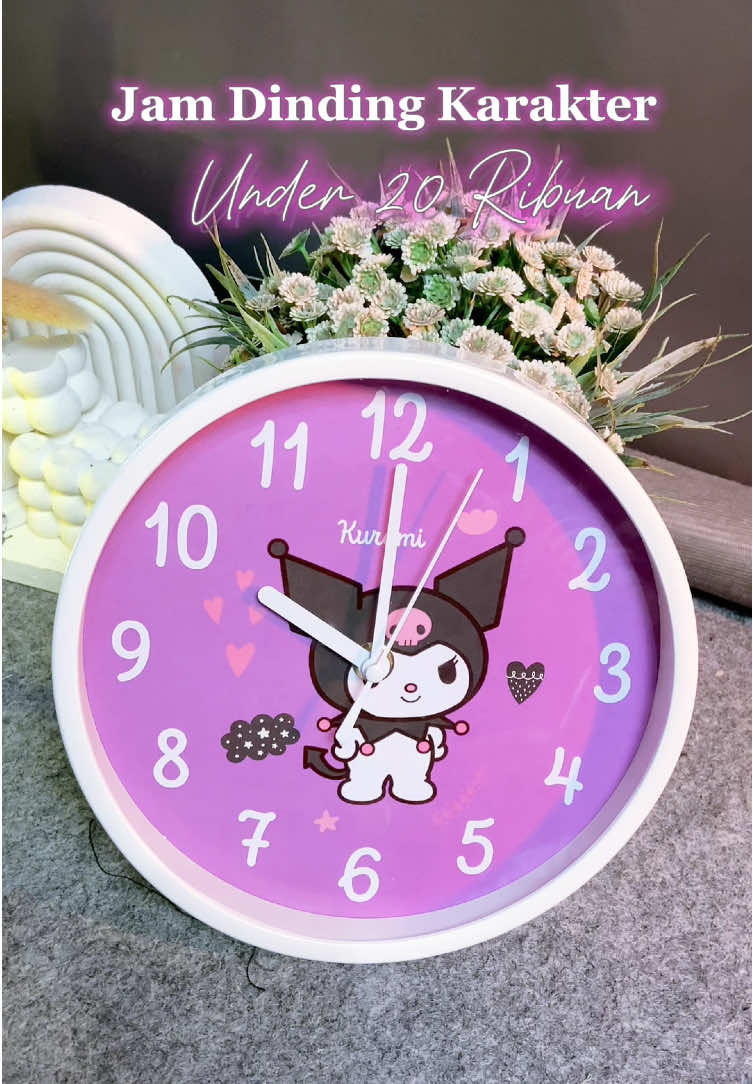 jam dinding karakter lucu  cuma 20  ribuan aja loh yuk langsung co buat kamar anak nya #jamdinding #jamdindingkarakter #jamtangankuromi #jamdindinglucu 